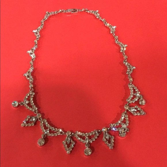 **3 for $15** Rhinestone necklace. 16” - Picture 2 of 5